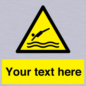 Custom Warning diving area